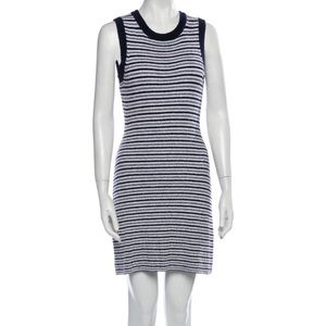 Rag and bone size small stretch striped grey and navy mini dress Great condition